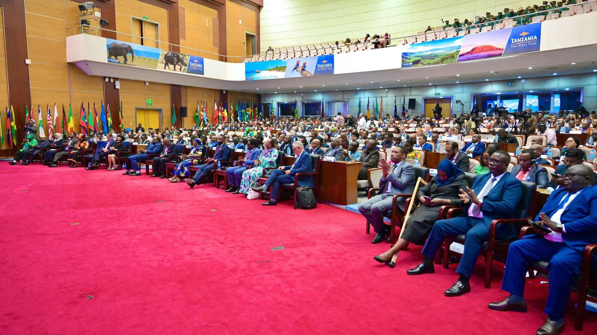 Salle de la 8è conférence des ministres des pêches et d'aquacultures des pays ACP, septembre 2024