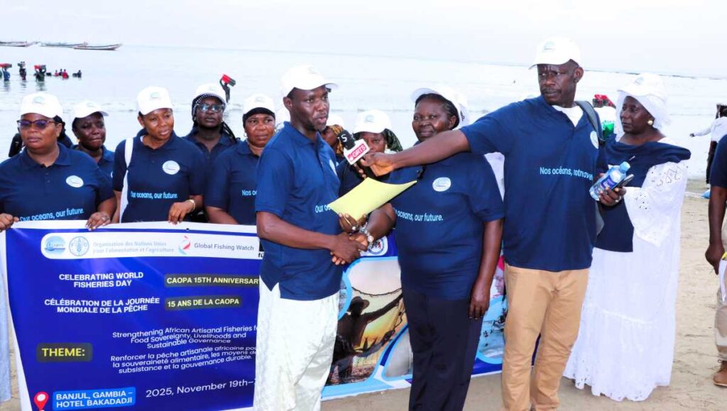 Remise de la déclaration JMP 2025 à Gunjur, à l'autorité gambienne